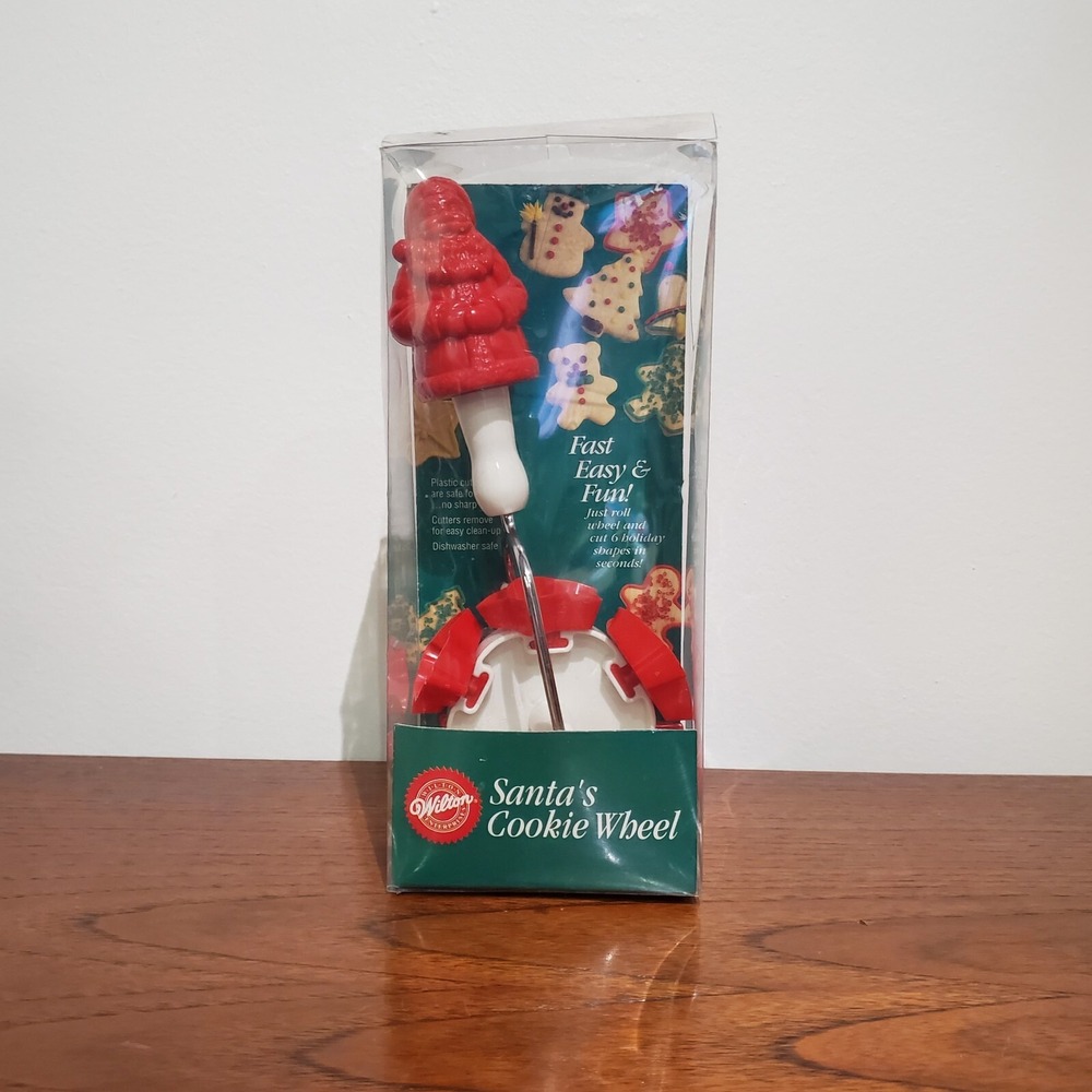 New in box 1992 Wilton Santa's Cookie Wheel 6 Shape Cutter /‎ Stock #2304-803